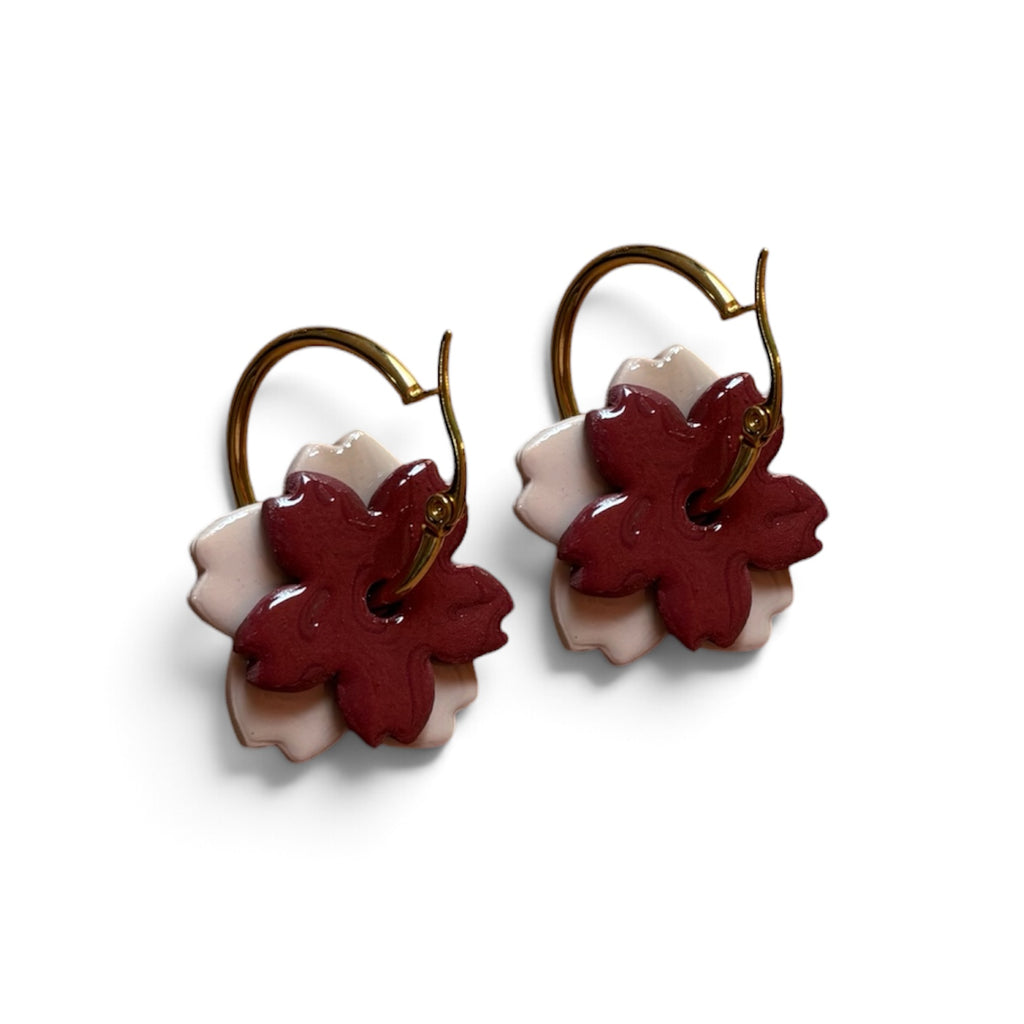 Sakura - Rojo y beige